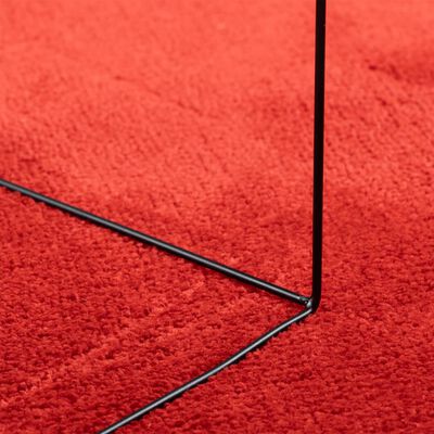 vidaXL Tapis OVIEDO à poils courts rouge Ø 120 cm