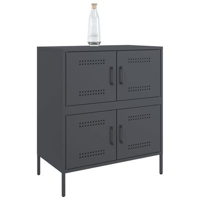 vidaXL Buffet anthracite 68x39x79 cm acier