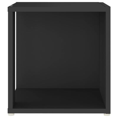 vidaXL Table d'appoint Noir 33x33x34,5 cm Aggloméré