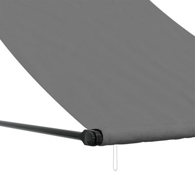 vidaXL Auvent rétractable anthracite 250x150 m tissu et acier