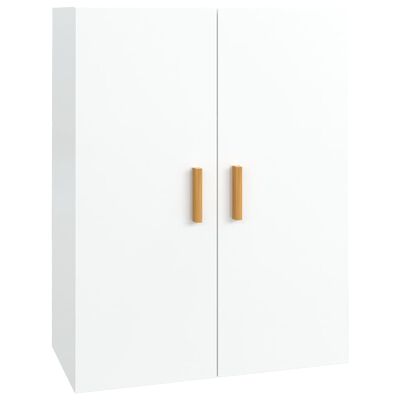 vidaXL Armoire murale suspendue Blanc brillant 69,5x34x90 cm