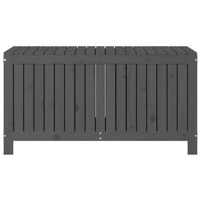 vidaXL Boîte de rangement de jardin Gris 121x55x64 cm Bois de pin