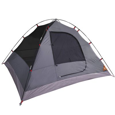 vidaXL Tente de camping à dôme 3 personnes orange imperméable