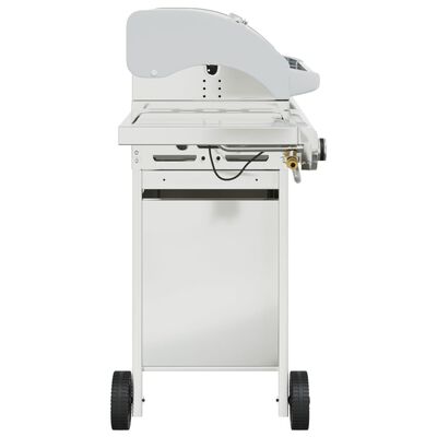 vidaXL Barbecue à gaz avec 7 brûleurs argent acier inoxydable