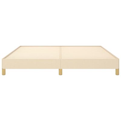 vidaXL Cadre de lit sans matelas crème 180x200 cm tissu