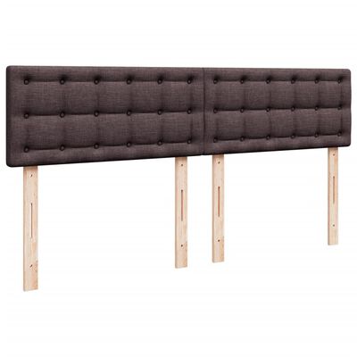 vidaXL Sommier à lattes de lit avec matelas Marron foncé 200x200 cm