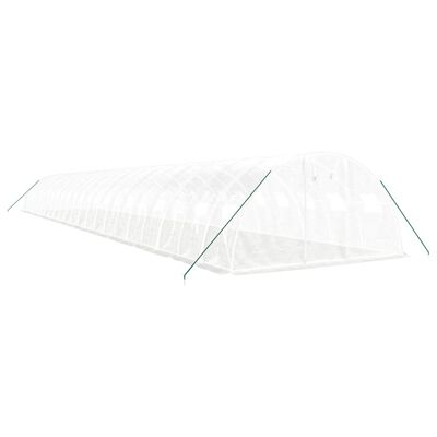 vidaXL Serre avec cadre en acier blanc 88 m² 22x4x2 m