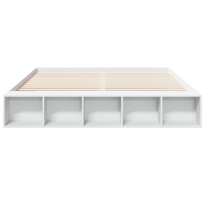 vidaXL Cadre de lit sans matelas blanc 200x200 cm