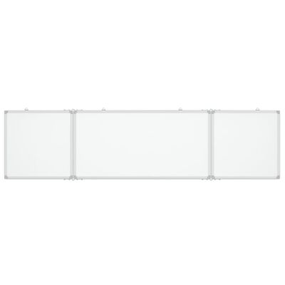 vidaXL Tableau blanc magnétique pliable 160x40x1,7 cm aluminium