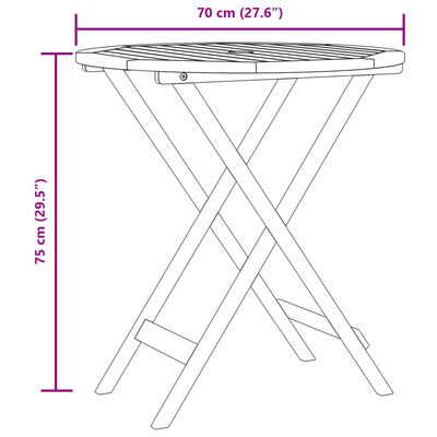 vidaXL Ensemble de bistro 3 pcs taupe tissu et bois massif