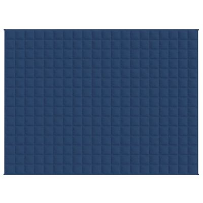 vidaXL Couverture lestée Bleu 152x203 cm 11 kg Tissu