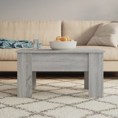 vidaXL Table basse Sonoma gris 79x49x41 cm Bois d'ingénierie