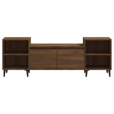 vidaXL Meuble TV Chêne marron 160x35x55 cm Bois d'ingénierie