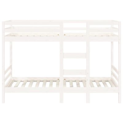 vidaXL Lit superposé sans matelas blanc 80x200 cm bois de pin massif