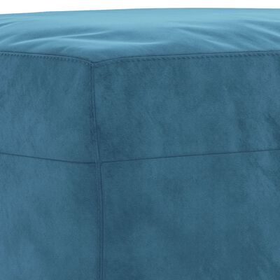 vidaXL Repose-pied Bleu 60x50x41 cm Velours