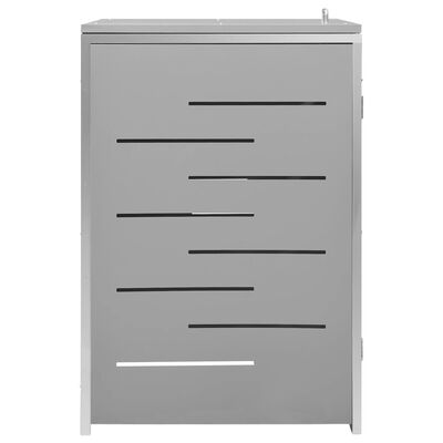 vidaXL Abri pour poubelle 69x77,5x112,5 cm Inox