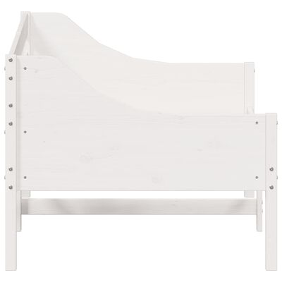 vidaXL Lit de jour sans matelas blanc 90x200 cm bois de pin massif