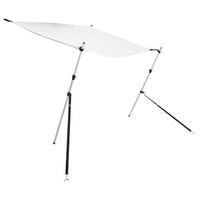 vidaXL Extension d'ombrage T-Top blanc 170x170x(113-182,5) cm