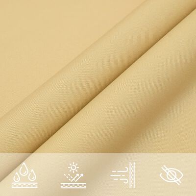 vidaXL Voile d'ombrage sable 5x6x6 m 100 % polyester oxford