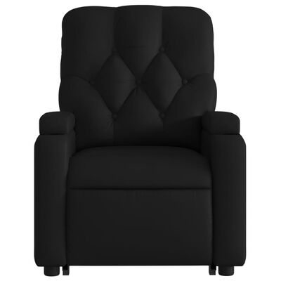 vidaXL Fauteuil inclinable Noir Similicuir