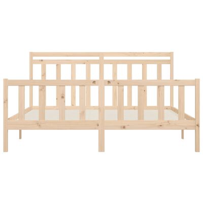 vidaXL Cadre de lit sans matelas bois massif de pin 180x200 cm