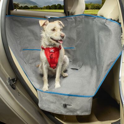 Siège d'auto pour chien avec coussin étanche, hamac pour chien demi-siège,  crochet de harnais, respirant, ceinture de sécurité réglable pour siège  arrière