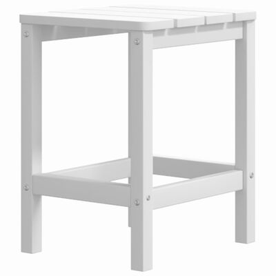 vidaXL Chaise de jardin Adirondack avec table PEHD Blanc