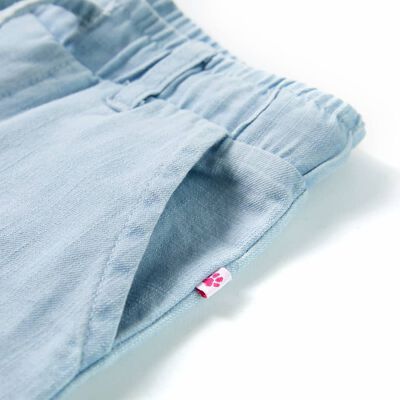 Pantalons pour enfants bleu denim doux 140