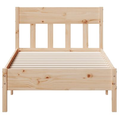 vidaXL Cadre de lit sans matelas 75x190 cm bois de pin massif