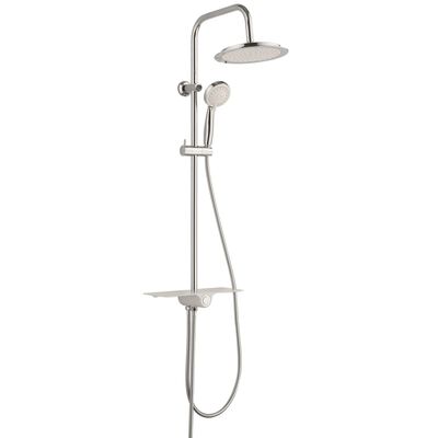 SCHÜTTE Ensemble de douche au-dessus de tête AQUASTAR blanc-chrome