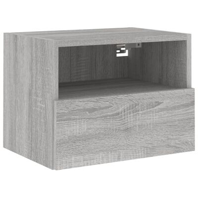 vidaXL Meubles TV muraux 2pcs sonoma gris 40x30x30cm bois d'ingénierie