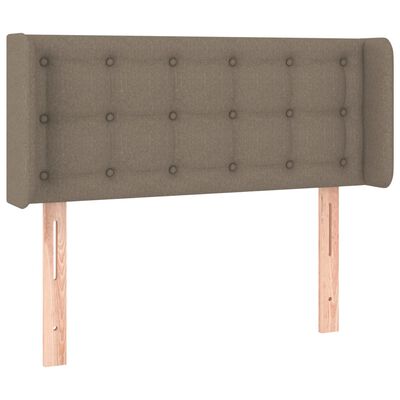 vidaXL Tête de lit à LED Taupe 83x16x78/88 cm Tissu