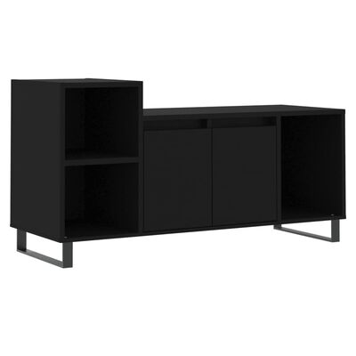 vidaXL Meuble TV Noir 100x35x55 cm Bois d'ingénierie