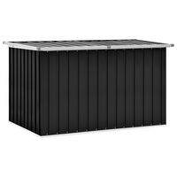 vidaXL Boîte de rangement de jardin Anthracite 149x99x93 cm