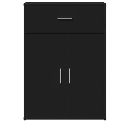 vidaXL Buffet noir 60x30x84 cm bois d'ingénierie