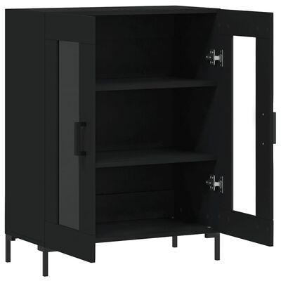 vidaXL Buffet noir 69,5x34x90 cm bois d'ingénierie