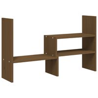 vidaXL Support de moniteur Marron miel (39-72)x17x43 cm Bois de pin