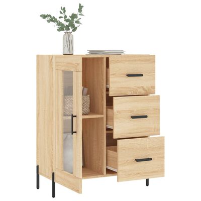 vidaXL Buffet chêne sonoma 69,5x34x90 cm bois d'ingénierie