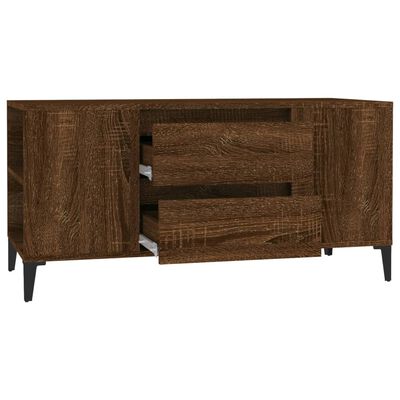 vidaXL Meuble TV Chêne marron 102x44,5x50 cm Bois d'ingénierie