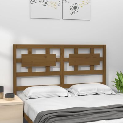 vidaXL Tête de lit Marron miel 185,5x4x100 cm Bois massif de pin