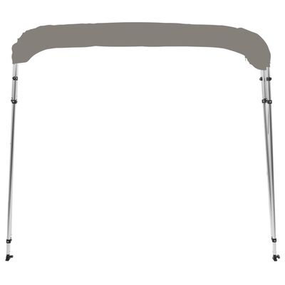 vidaXL Auvent bimini à 4 arceaux gris 243x244x137 cm