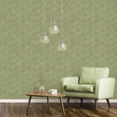 Noordwand Papier peint Evergreen Wicker Natural vert