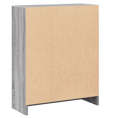 vidaXL Bibliothèque Sonoma gris 60x24x76 cm Bois d'ingénierie