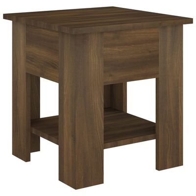 vidaXL Table basse chêne marron 40x40x42 cm bois d'ingénierie