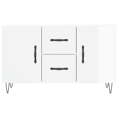 vidaXL Buffet blanc brillant 100x36x60 cm bois d'ingénierie