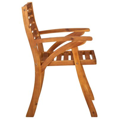 vidaXL Chaises de jardin lot de 2 Bois d'acacia solide