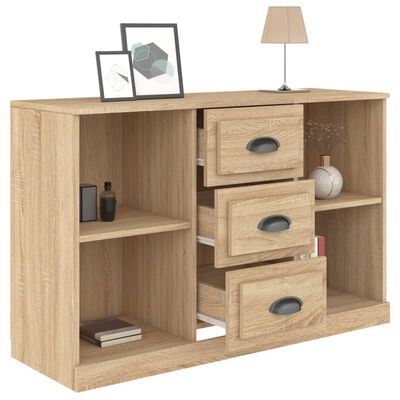 vidaXL Buffet chêne sonoma 104,5x35,5x67,5 cm bois d'ingénierie