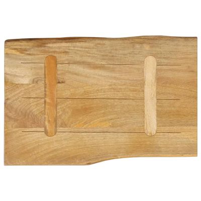 vidaXL Dessus de table 60x40x3,8 cm bord vivant bois massif manguier