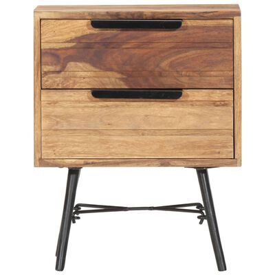 vidaXL Table de chevet Bois massif 40x30x50 cm