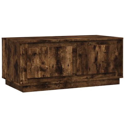 vidaXL Table basse chêne fumé 102x50x44 cm bois d'ingénierie